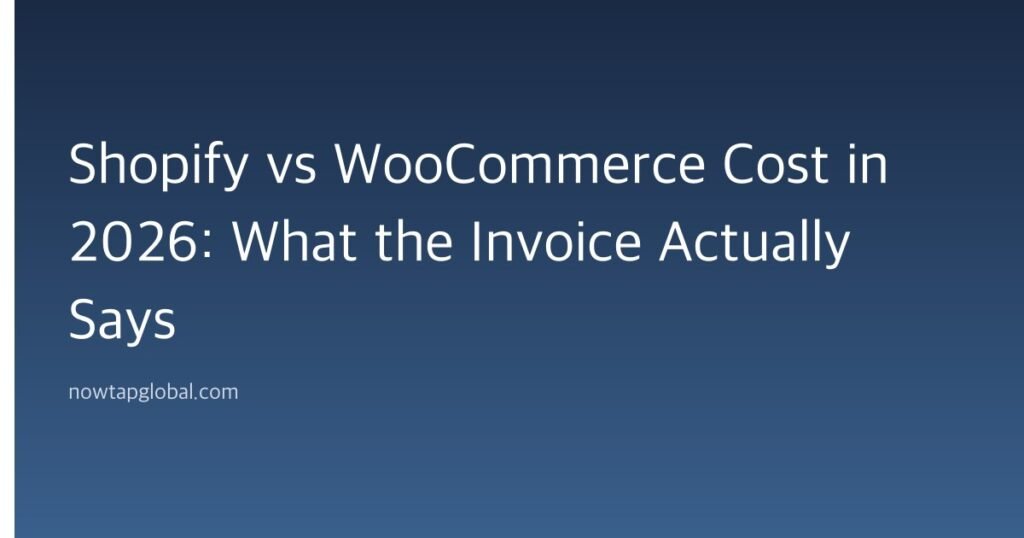 Shopify vs WooCommerce Cost in 2026: What the Invoice Actually Says